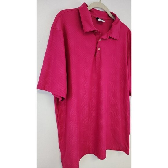 Men's Hot Pink Dri Fit Nike Golf Shirt Large - Picture 3 of 8